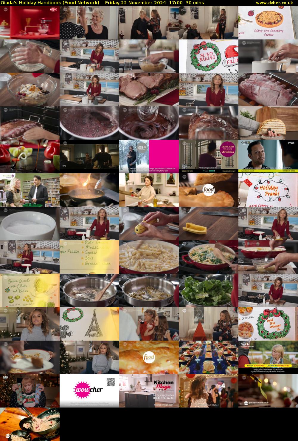Giada's Holiday Handbook (Food Network) Friday 22 November 2024 17:00 - 17:30