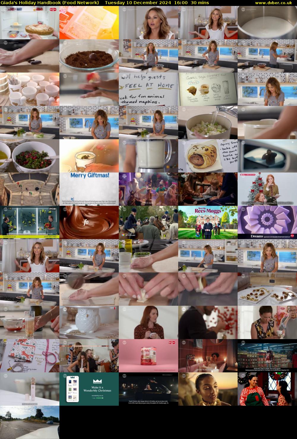 Giada's Holiday Handbook (Food Network) Tuesday 10 December 2024 16:00 - 16:30