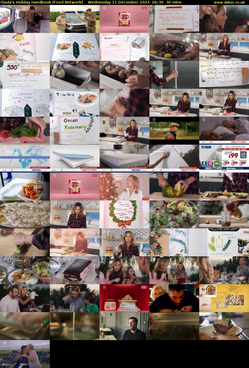 Giada's Holiday Handbook (Food Network) Wednesday 11 December 2024 06:30 - 07:00