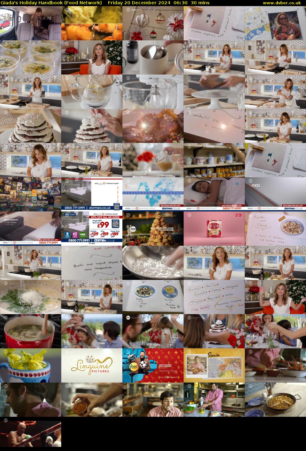 Giada's Holiday Handbook (Food Network) Friday 20 December 2024 06:30 - 07:00