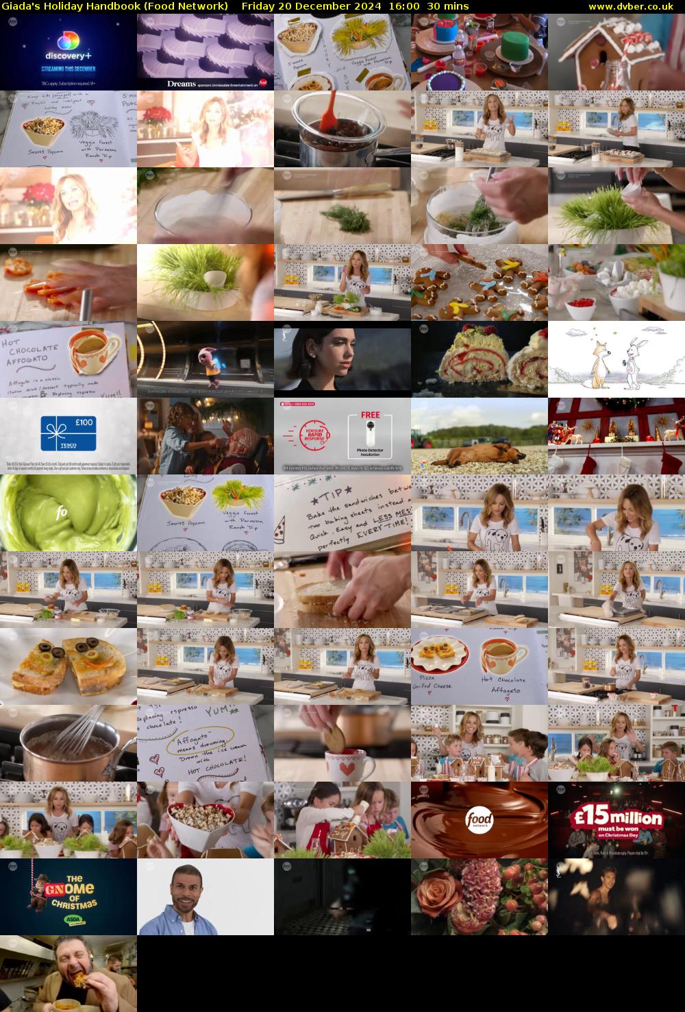 Giada's Holiday Handbook (Food Network) Friday 20 December 2024 16:00 - 16:30