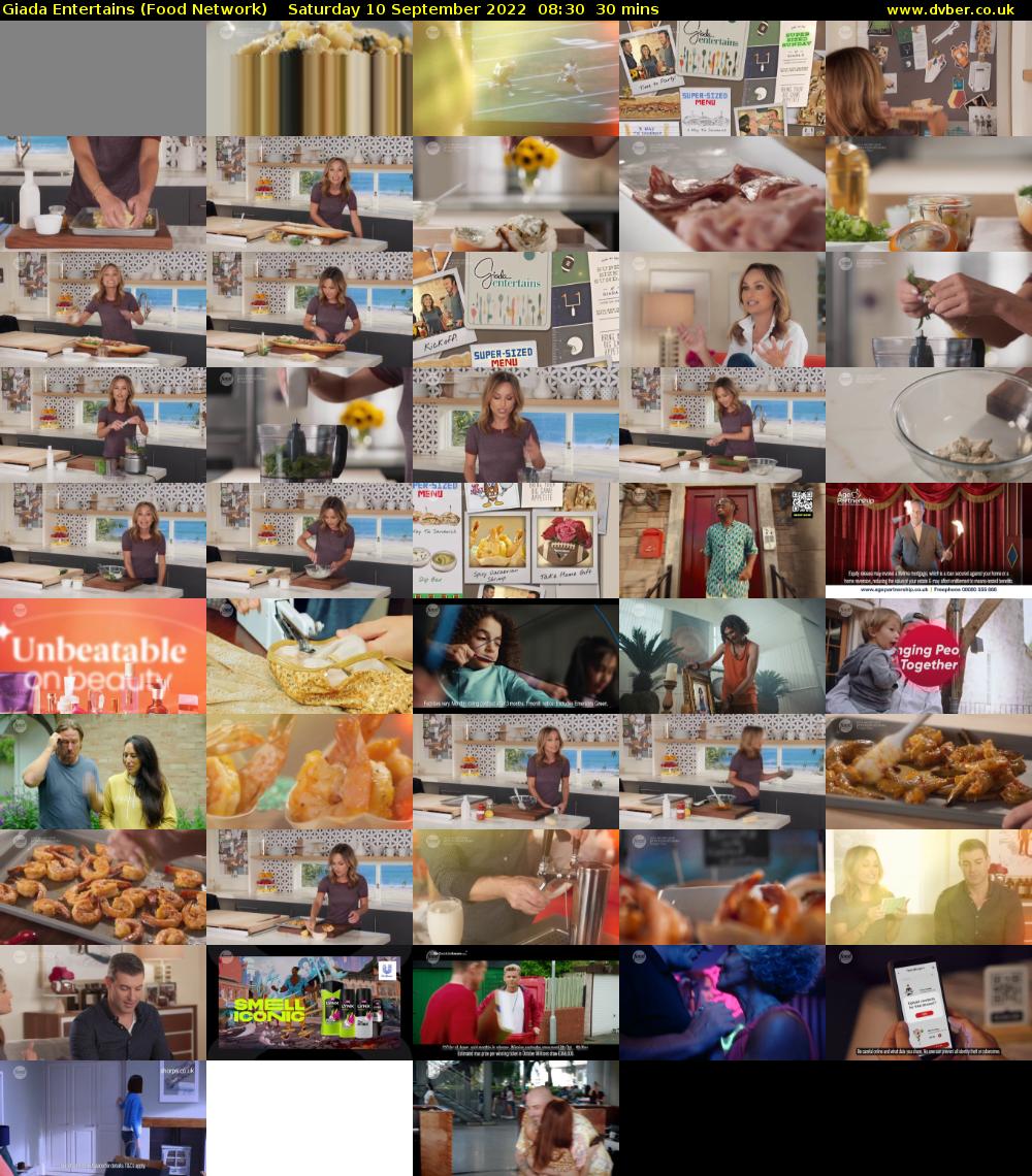 Giada Entertains (Food Network) Saturday 10 September 2022 08:30 - 09:00