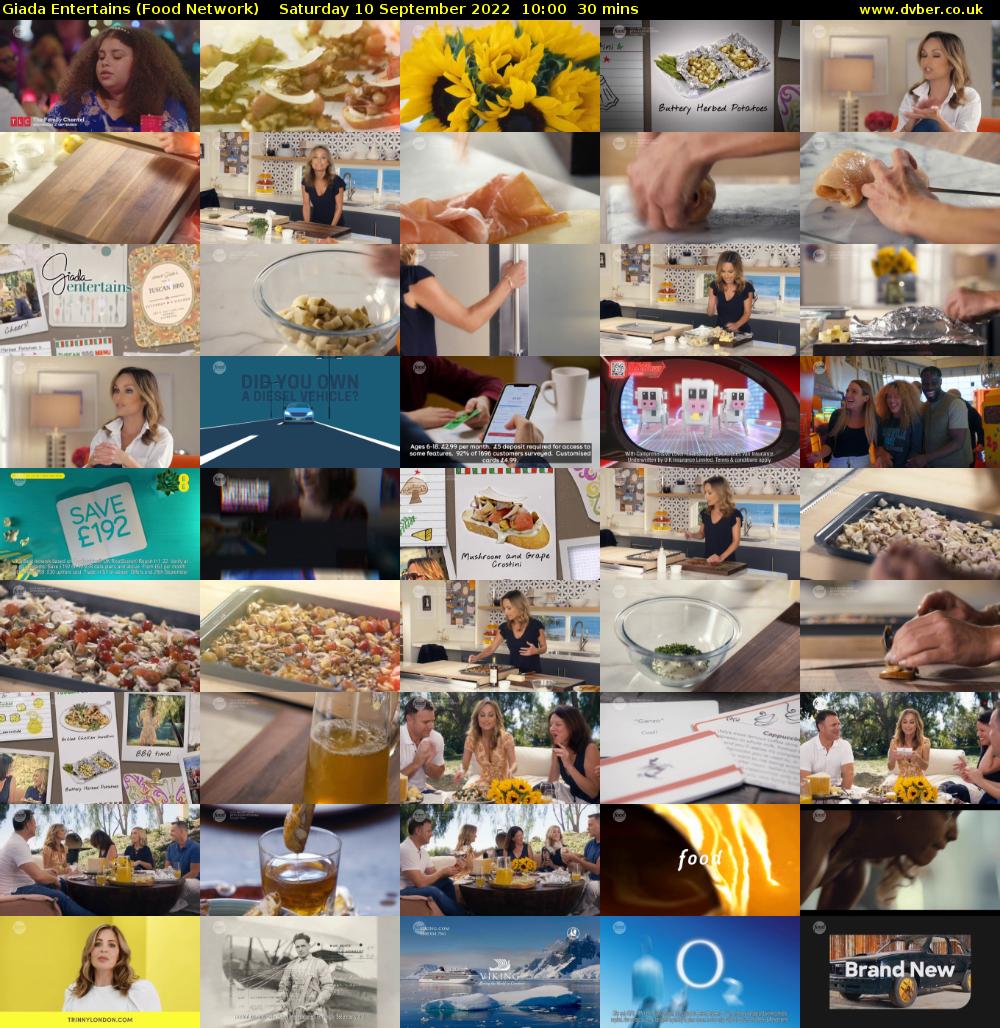 Giada Entertains (Food Network) Saturday 10 September 2022 10:00 - 10:30
