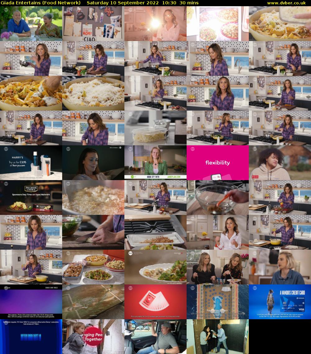 Giada Entertains (Food Network) Saturday 10 September 2022 10:30 - 11:00