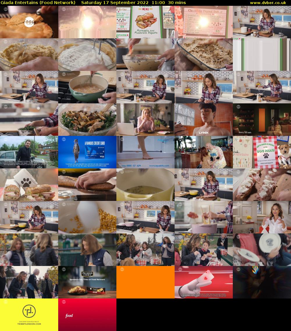 Giada Entertains (Food Network) Saturday 17 September 2022 11:00 - 11:30