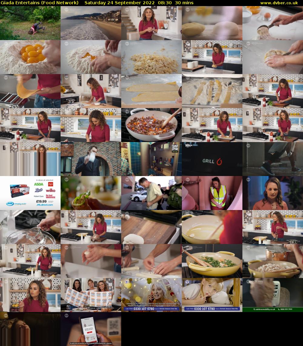 Giada Entertains (Food Network) Saturday 24 September 2022 08:30 - 09:00