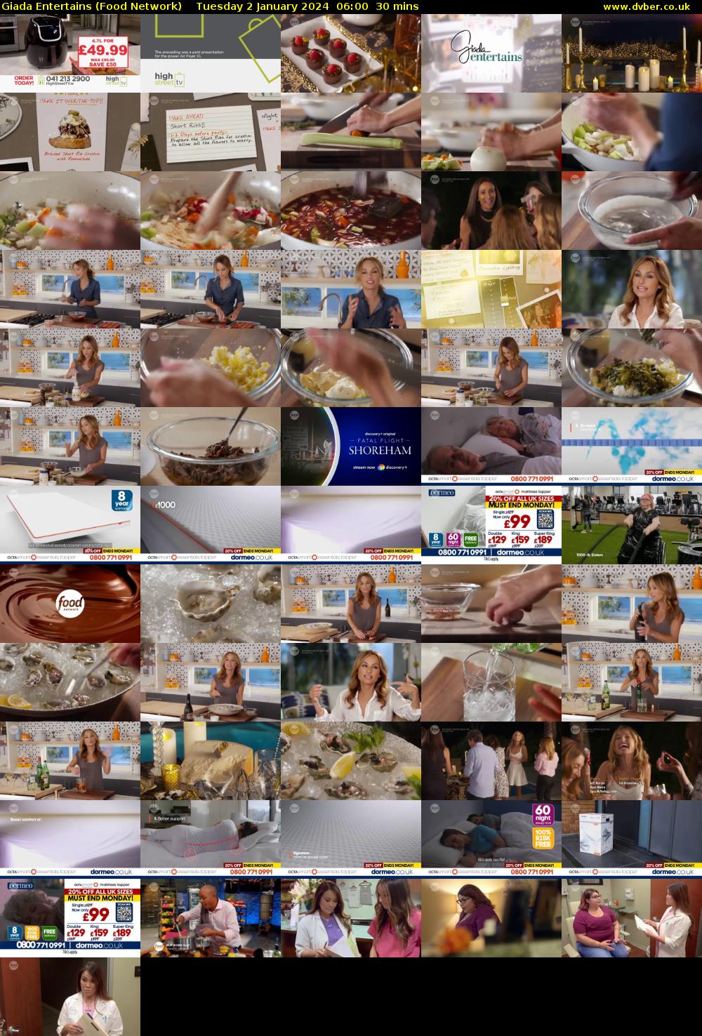 Giada Entertains (Food Network) Tuesday 2 January 2024 06:00 - 06:30