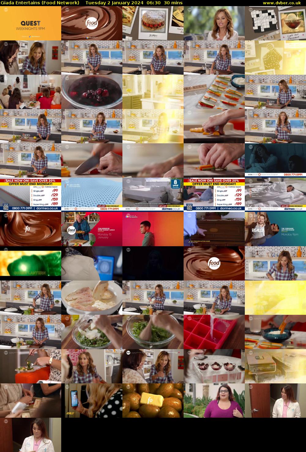 Giada Entertains (Food Network) Tuesday 2 January 2024 06:30 - 07:00