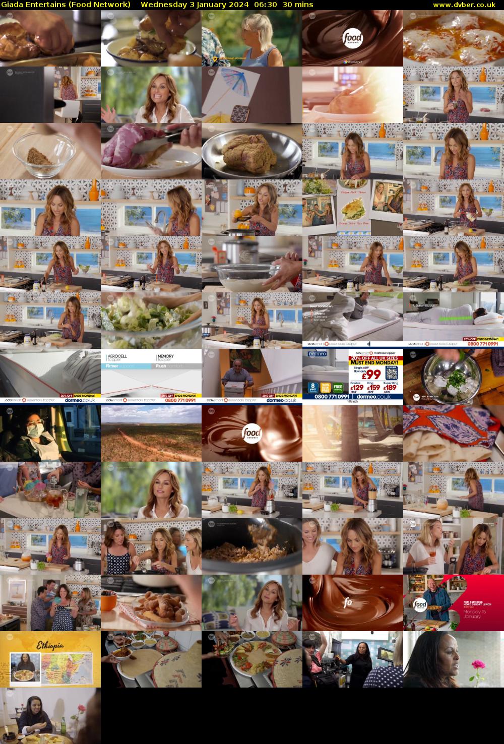 Giada Entertains (Food Network) Wednesday 3 January 2024 06:30 - 07:00