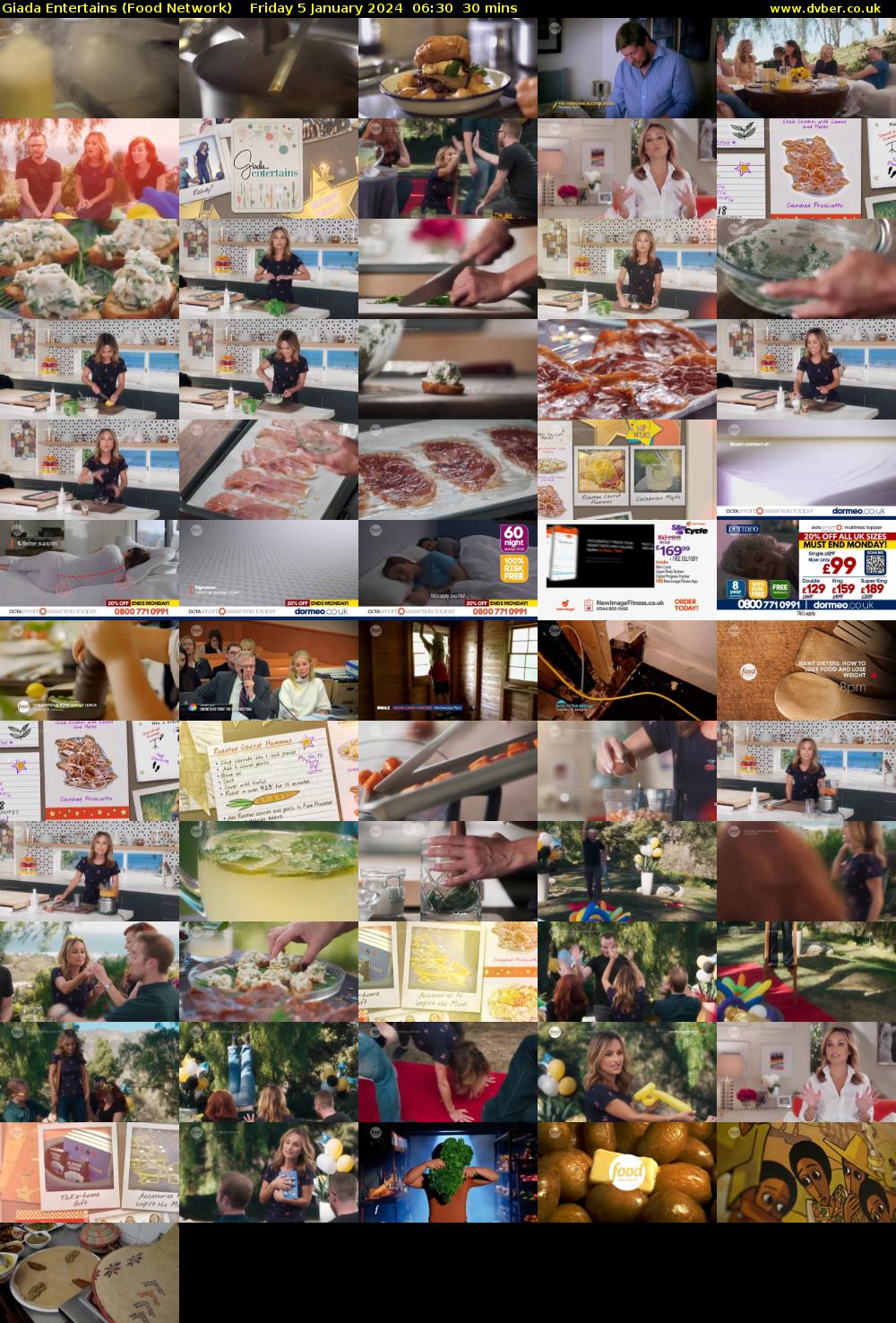 Giada Entertains (Food Network) Friday 5 January 2024 06:30 - 07:00