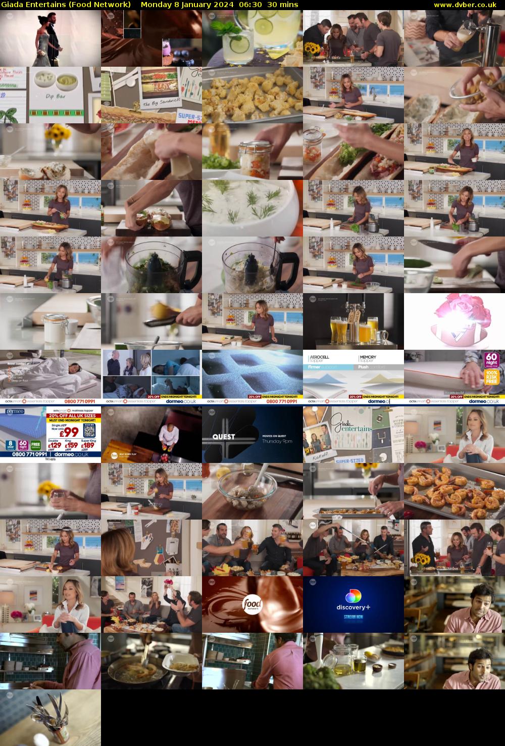 Giada Entertains (Food Network) Monday 8 January 2024 06:30 - 07:00