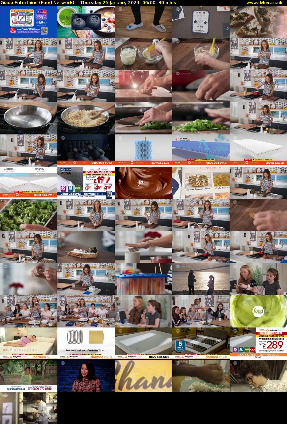 Giada Entertains (Food Network) Thursday 25 January 2024 06:00 - 06:30