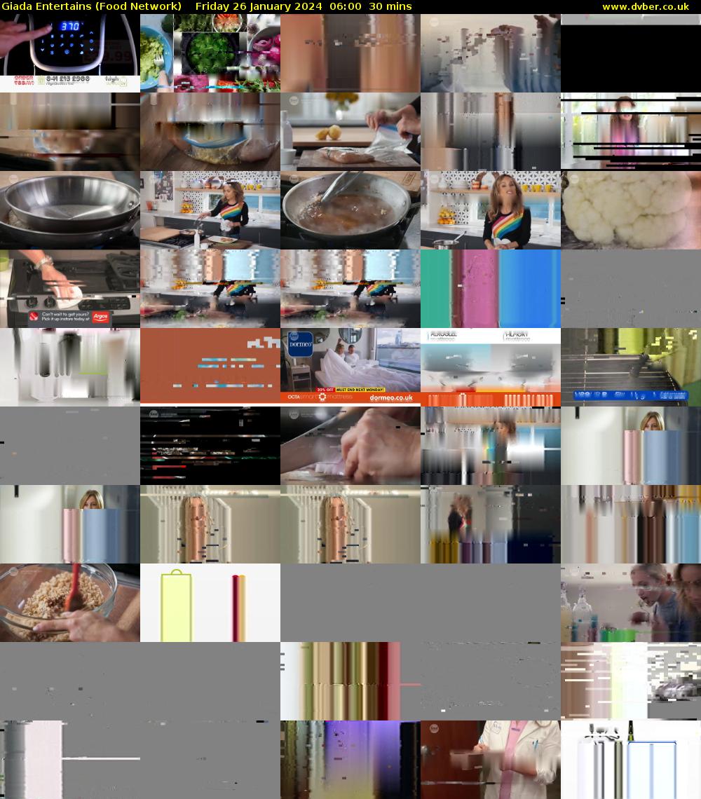Giada Entertains (Food Network) Friday 26 January 2024 06:00 - 06:30