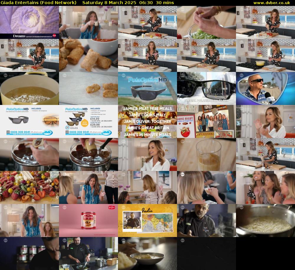 Giada Entertains (Food Network) Saturday 8 March 2025 06:30 - 07:00