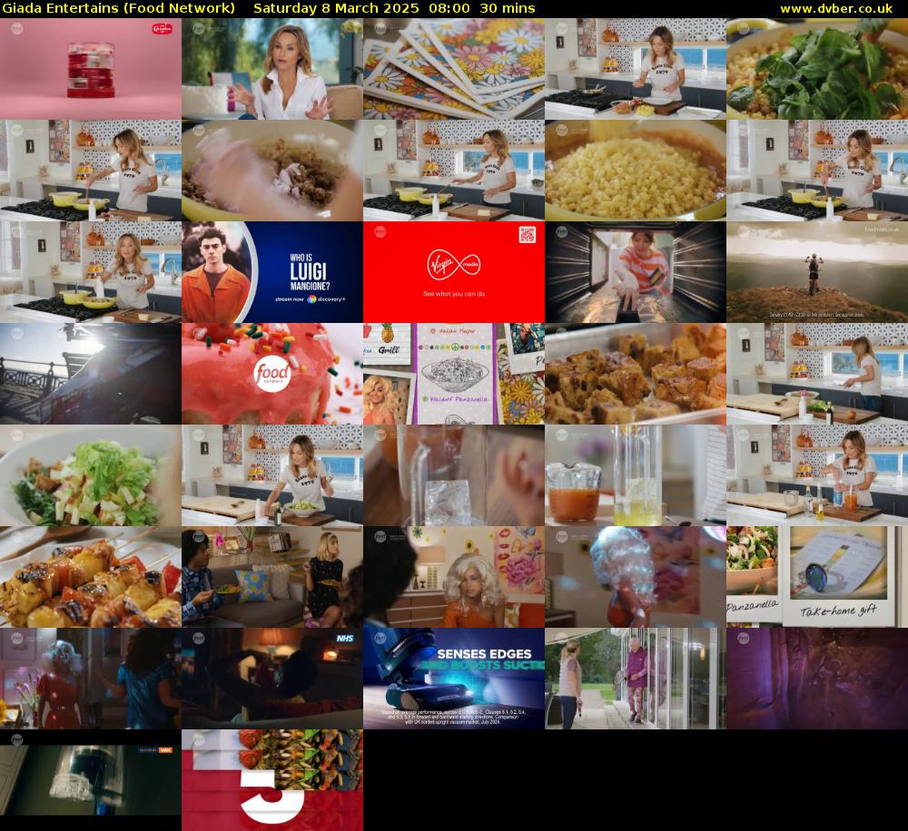 Giada Entertains (Food Network) Saturday 8 March 2025 08:00 - 08:30