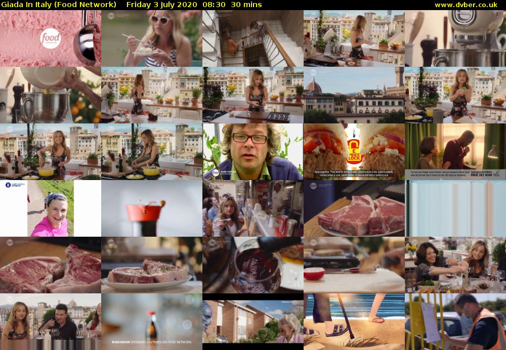 Giada In Italy (Food Network) Friday 3 July 2020 08:30 - 09:00