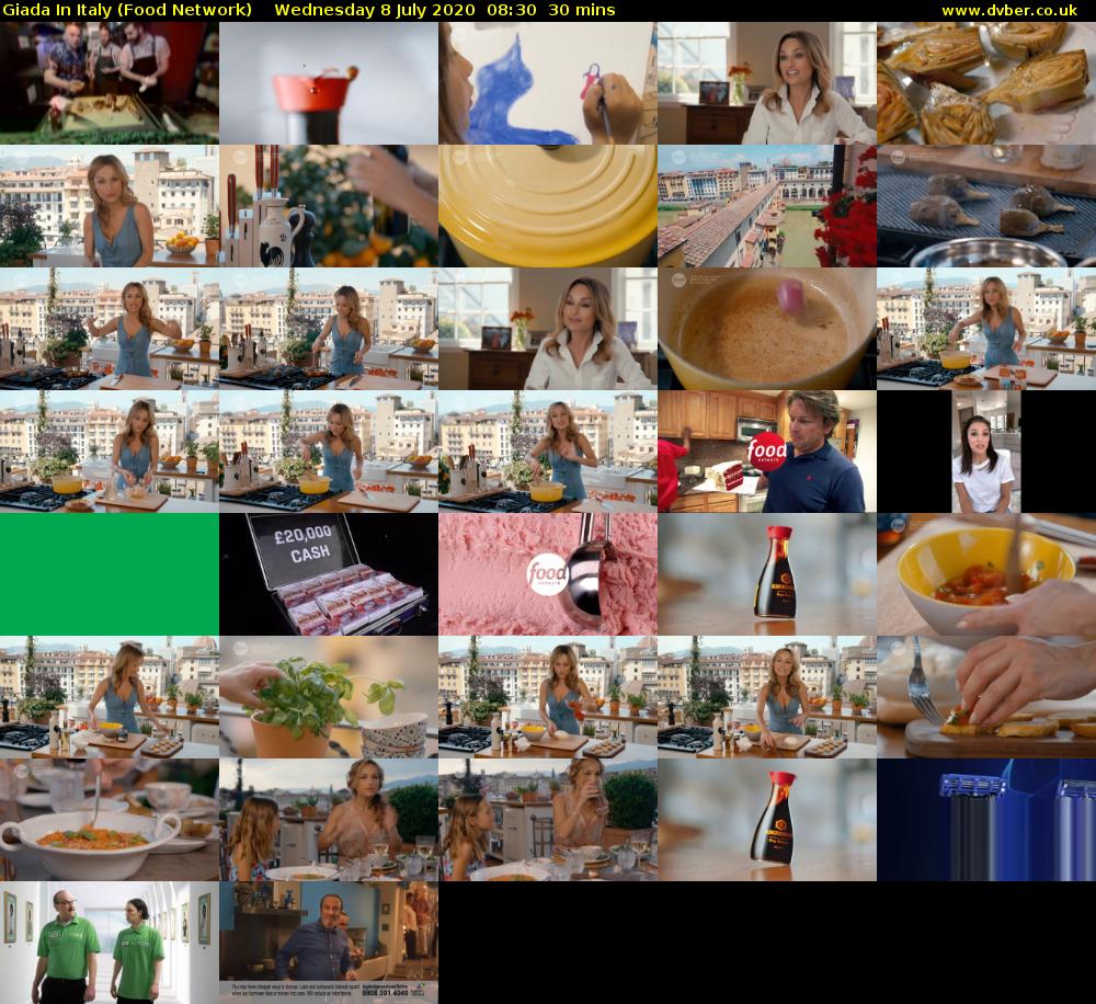 Giada In Italy (Food Network) Wednesday 8 July 2020 08:30 - 09:00