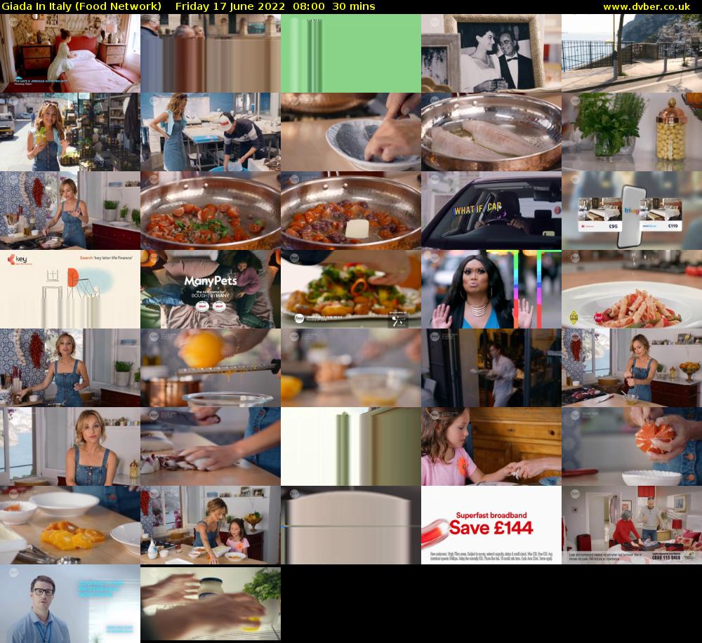 Giada In Italy (Food Network) Friday 17 June 2022 08:00 - 08:30