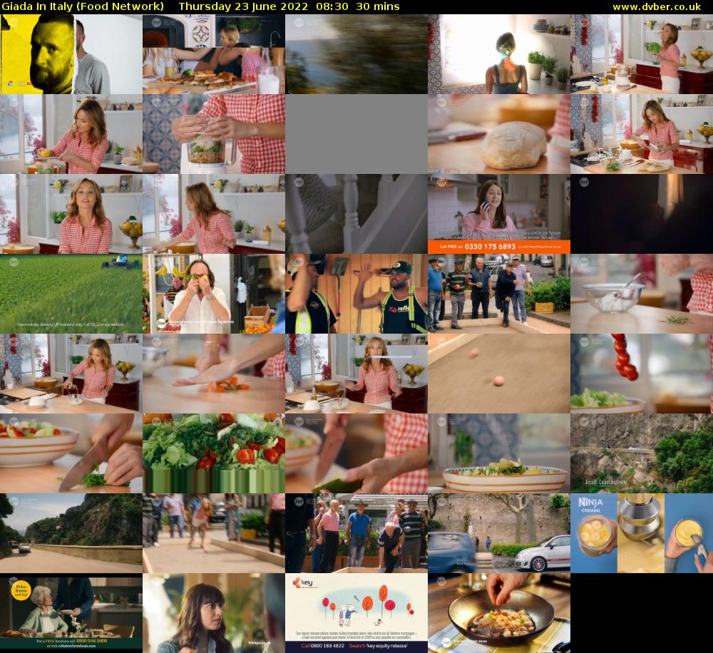 Giada In Italy (Food Network) Thursday 23 June 2022 08:30 - 09:00
