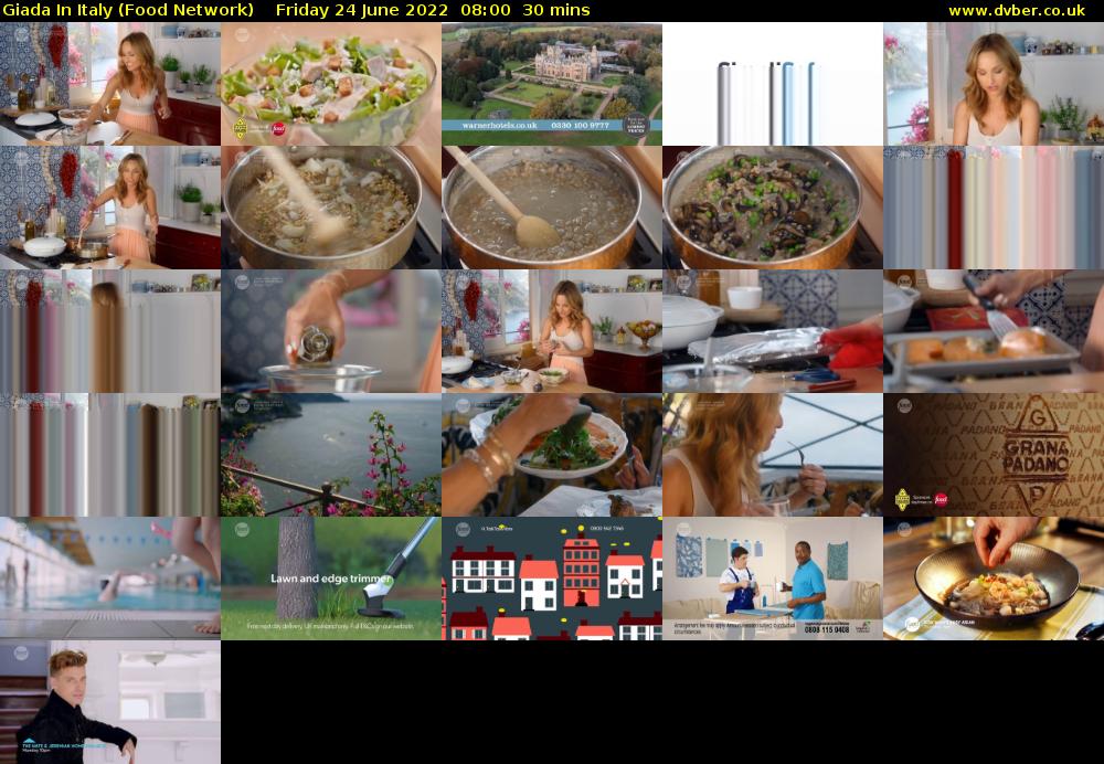 Giada In Italy (Food Network) Friday 24 June 2022 08:00 - 08:30
