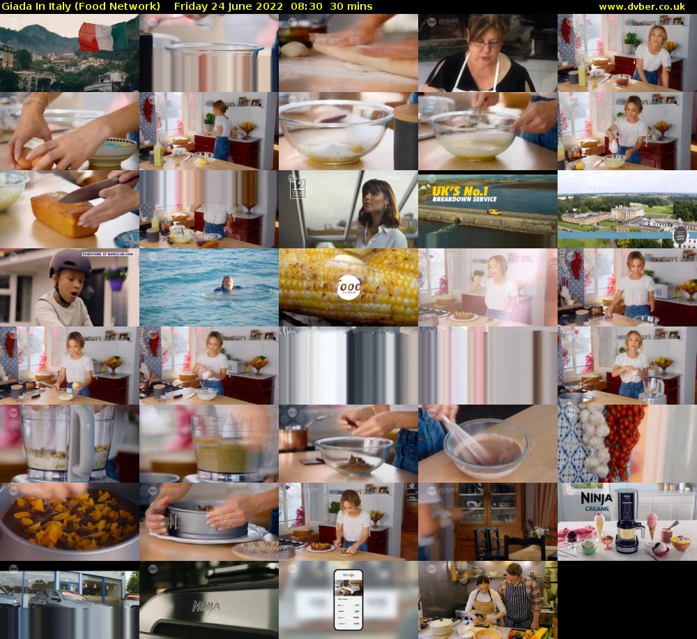 Giada In Italy (Food Network) Friday 24 June 2022 08:30 - 09:00