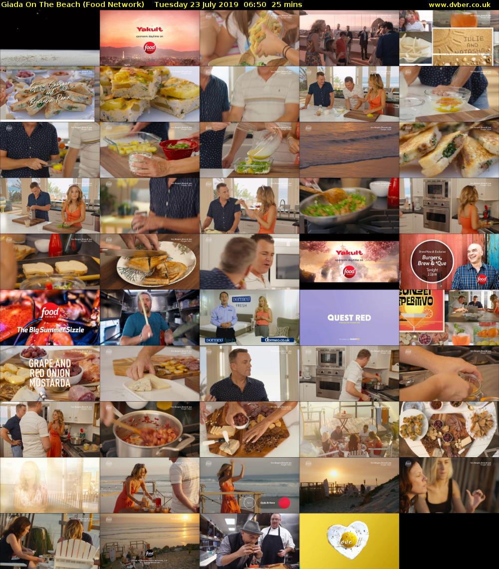 Giada On The Beach (Food Network) Tuesday 23 July 2019 06:50 - 07:15