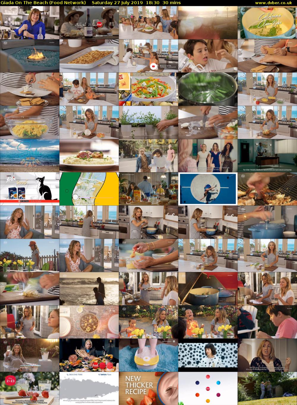 Giada On The Beach (Food Network) Saturday 27 July 2019 18:30 - 19:00