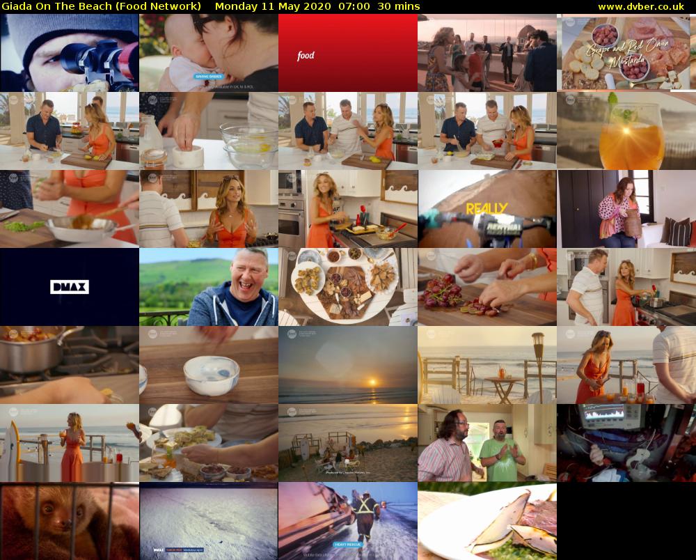 Giada On The Beach (Food Network) Monday 11 May 2020 07:00 - 07:30