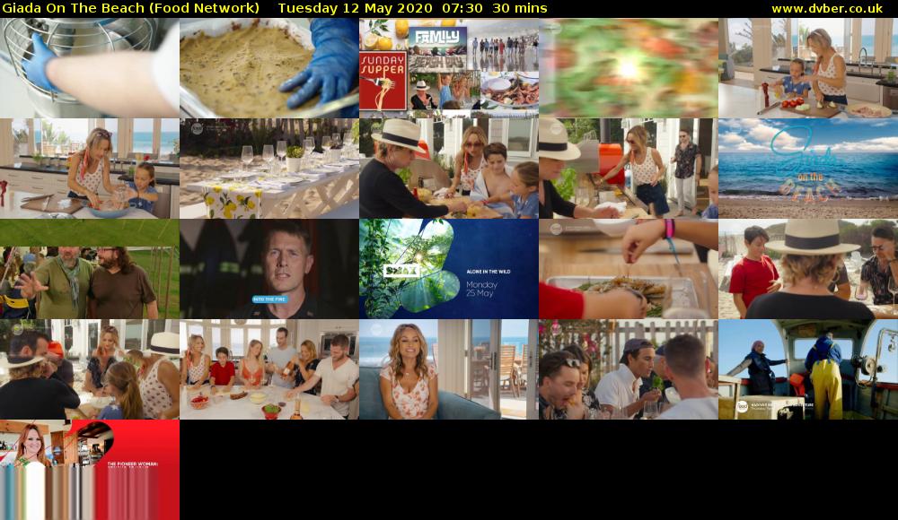 Giada On The Beach (Food Network) Tuesday 12 May 2020 07:30 - 08:00