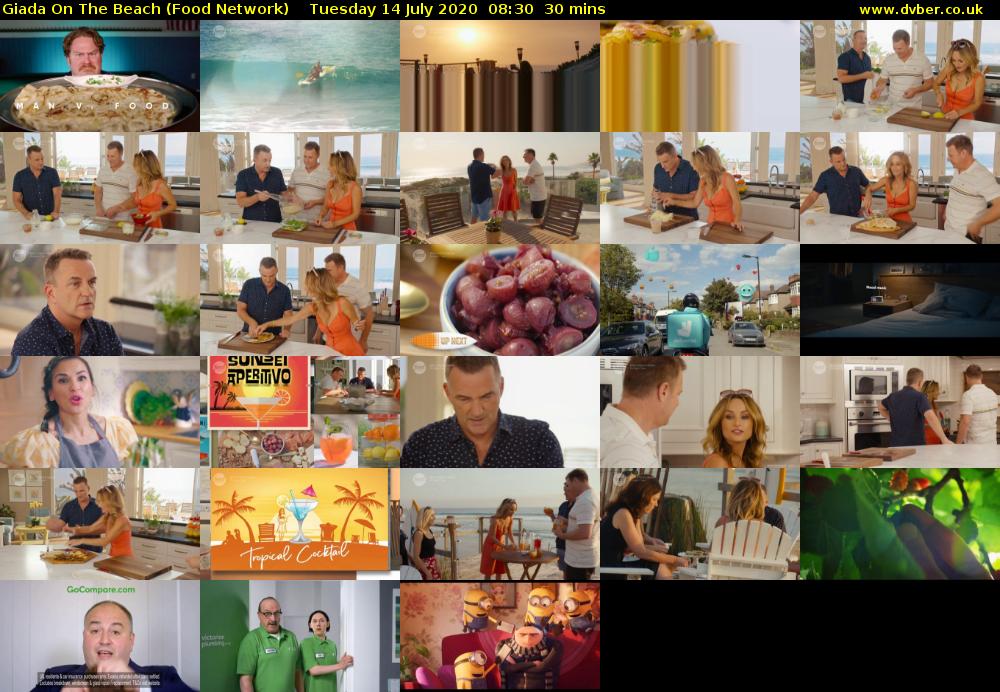 Giada On The Beach (Food Network) Tuesday 14 July 2020 08:30 - 09:00