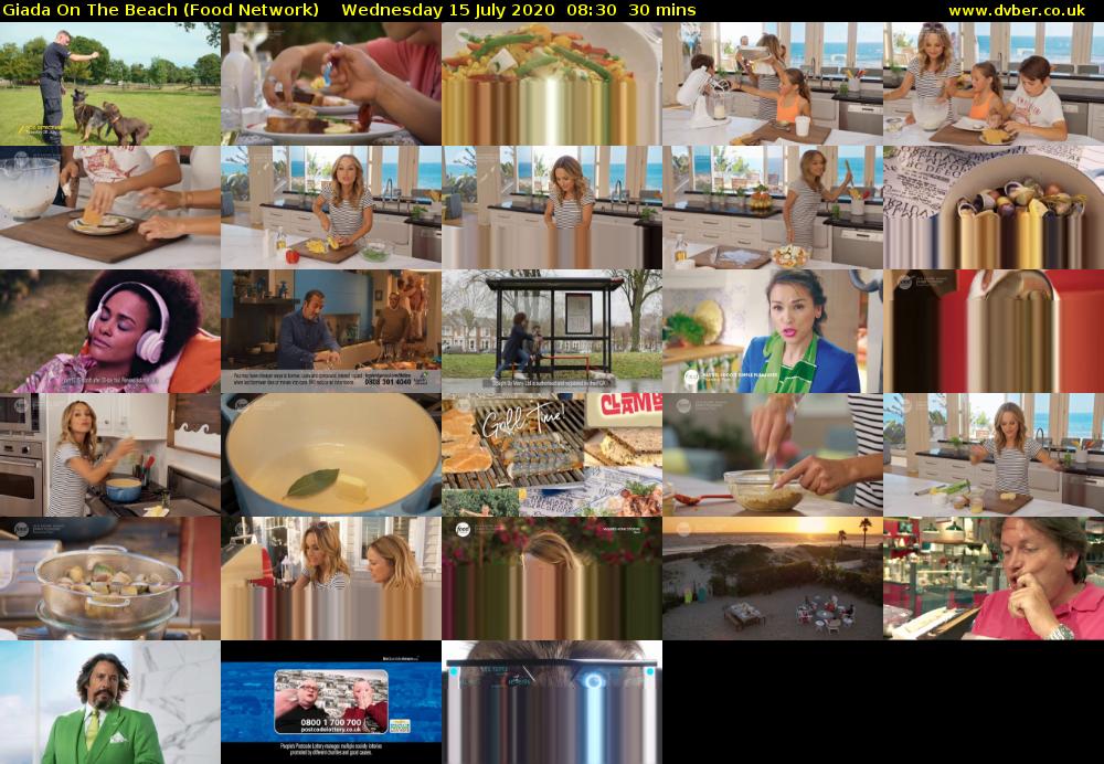 Giada On The Beach (Food Network) Wednesday 15 July 2020 08:30 - 09:00