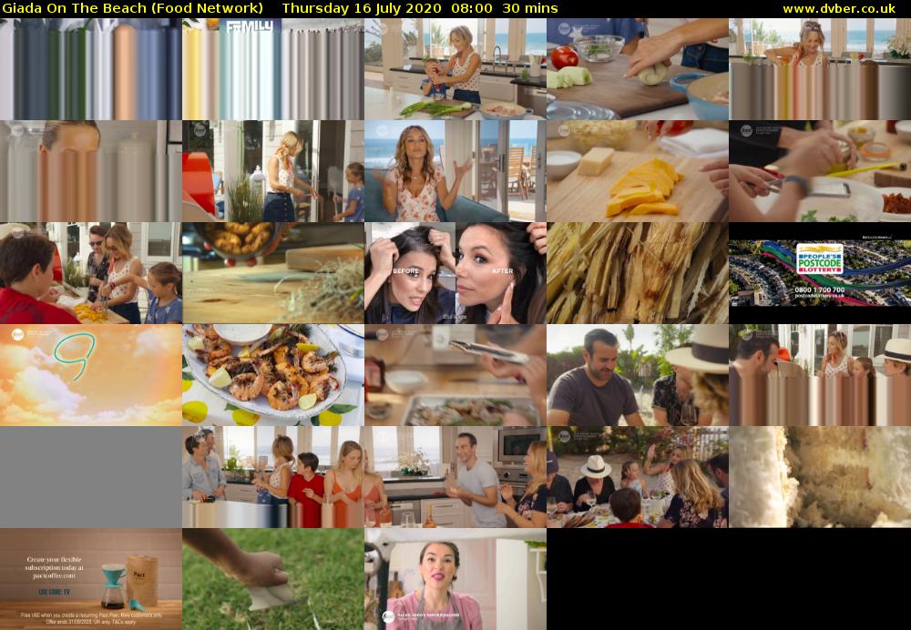 Giada On The Beach (Food Network) Thursday 16 July 2020 08:00 - 08:30