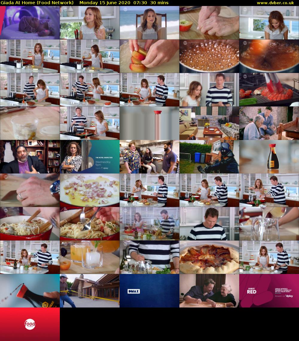 Giada at Home (Food Network) Monday 15 June 2020 07:30 - 08:00