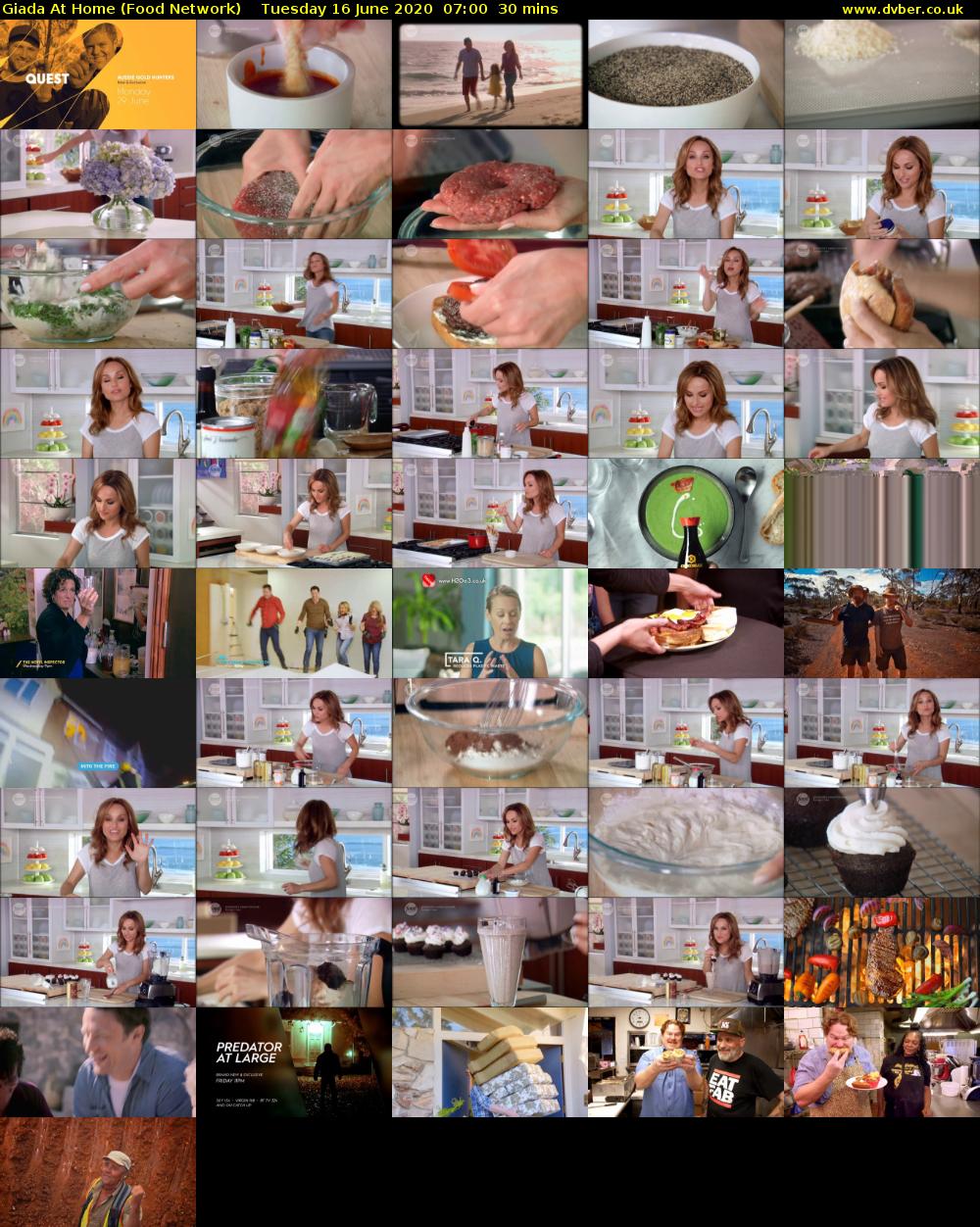 Giada at Home (Food Network) Tuesday 16 June 2020 07:00 - 07:30