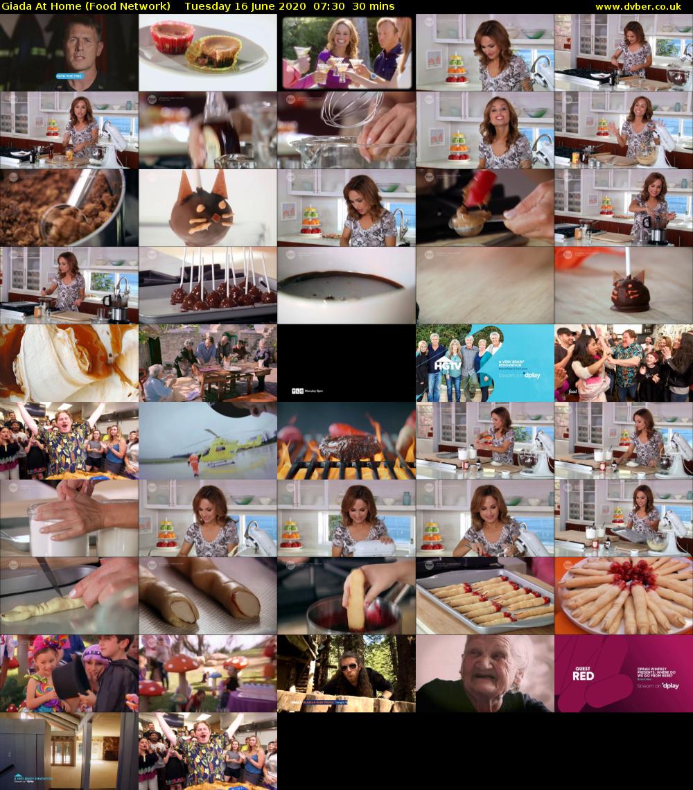Giada at Home (Food Network) Tuesday 16 June 2020 07:30 - 08:00
