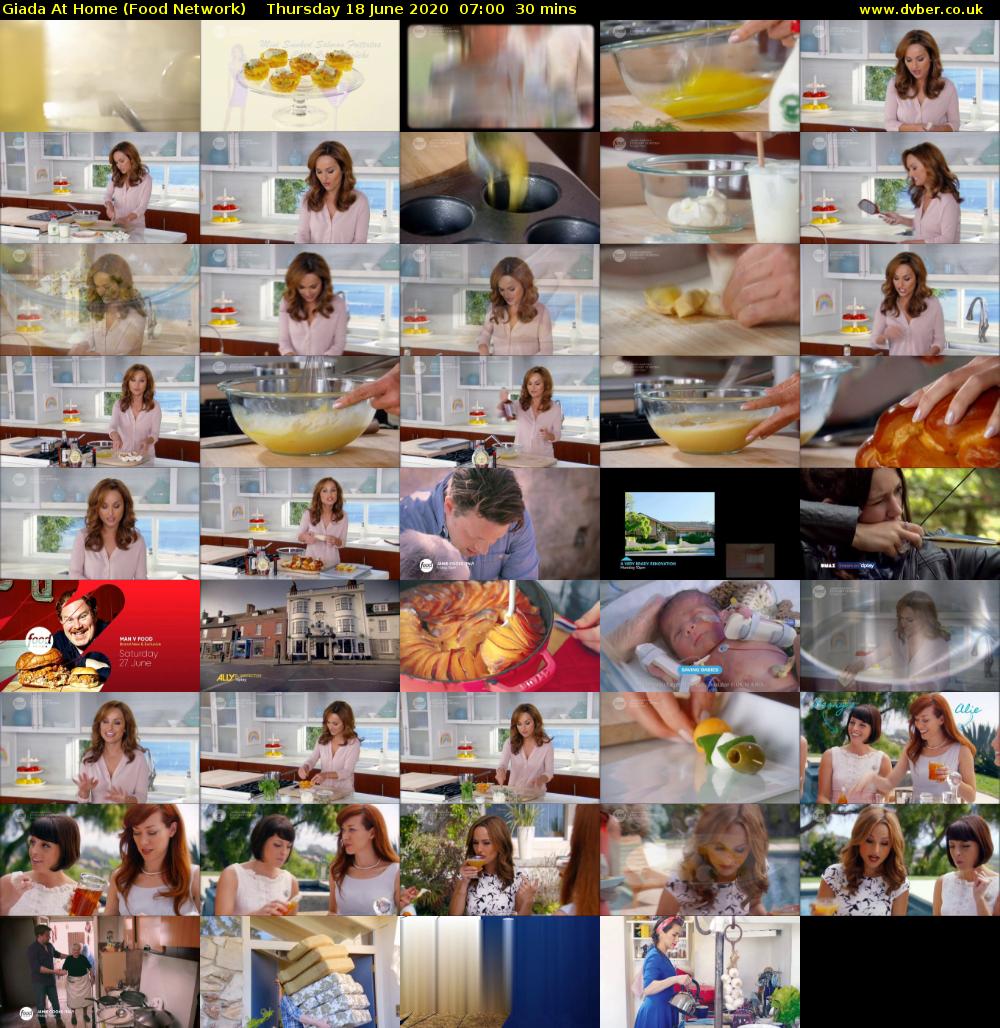 Giada at Home (Food Network) Thursday 18 June 2020 07:00 - 07:30