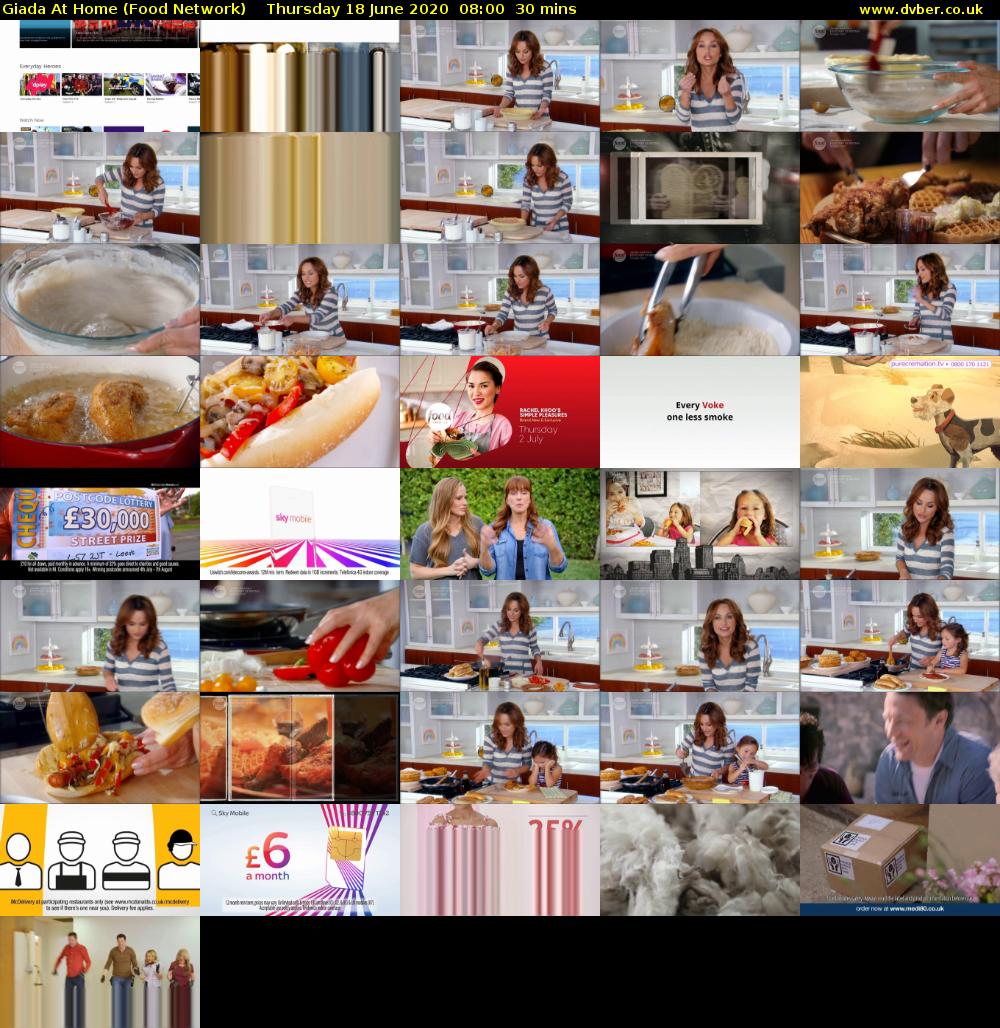 Giada at Home (Food Network) Thursday 18 June 2020 08:00 - 08:30