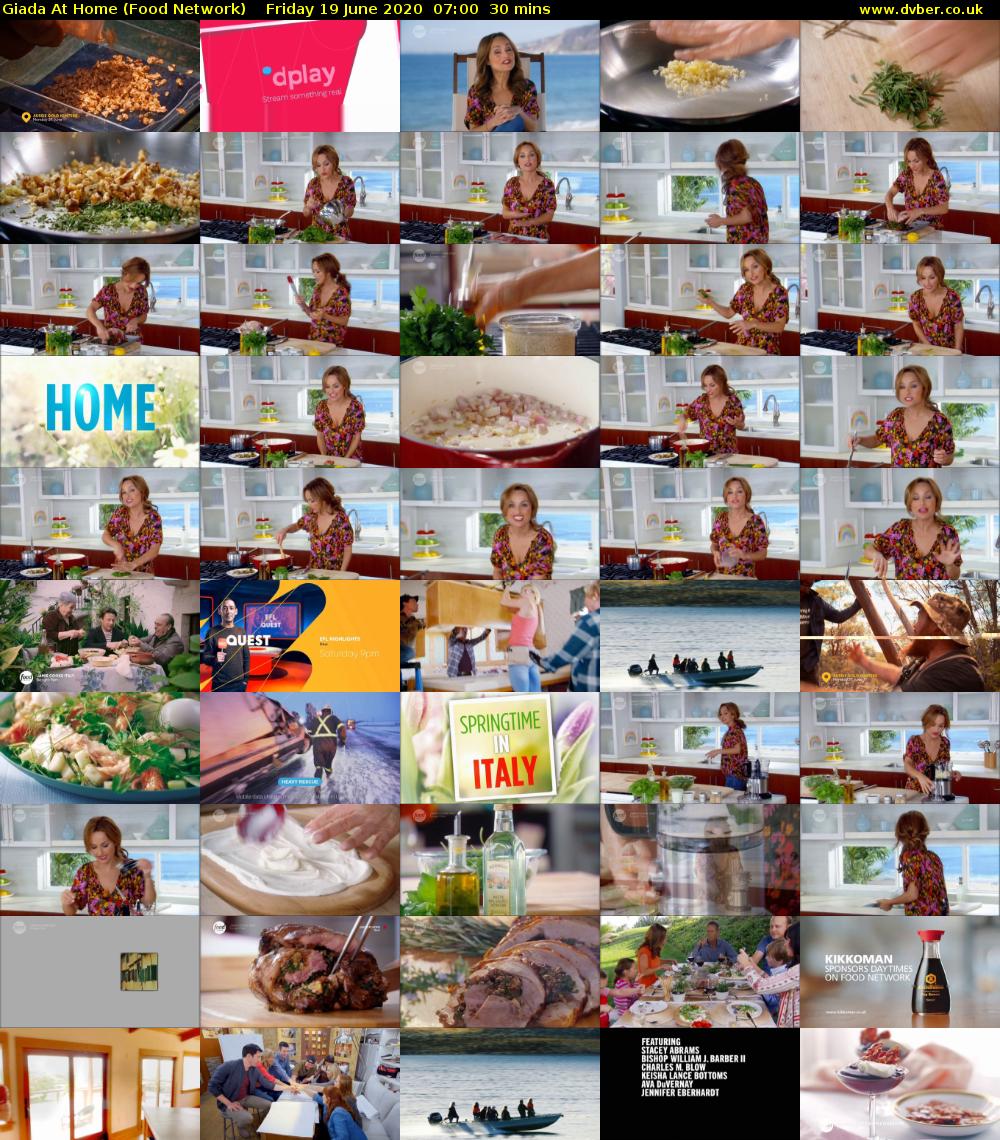 Giada at Home (Food Network) Friday 19 June 2020 07:00 - 07:30