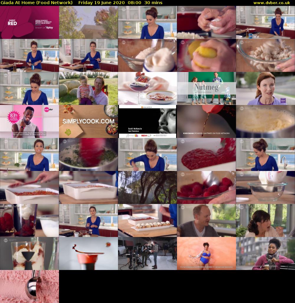Giada at Home (Food Network) Friday 19 June 2020 08:00 - 08:30