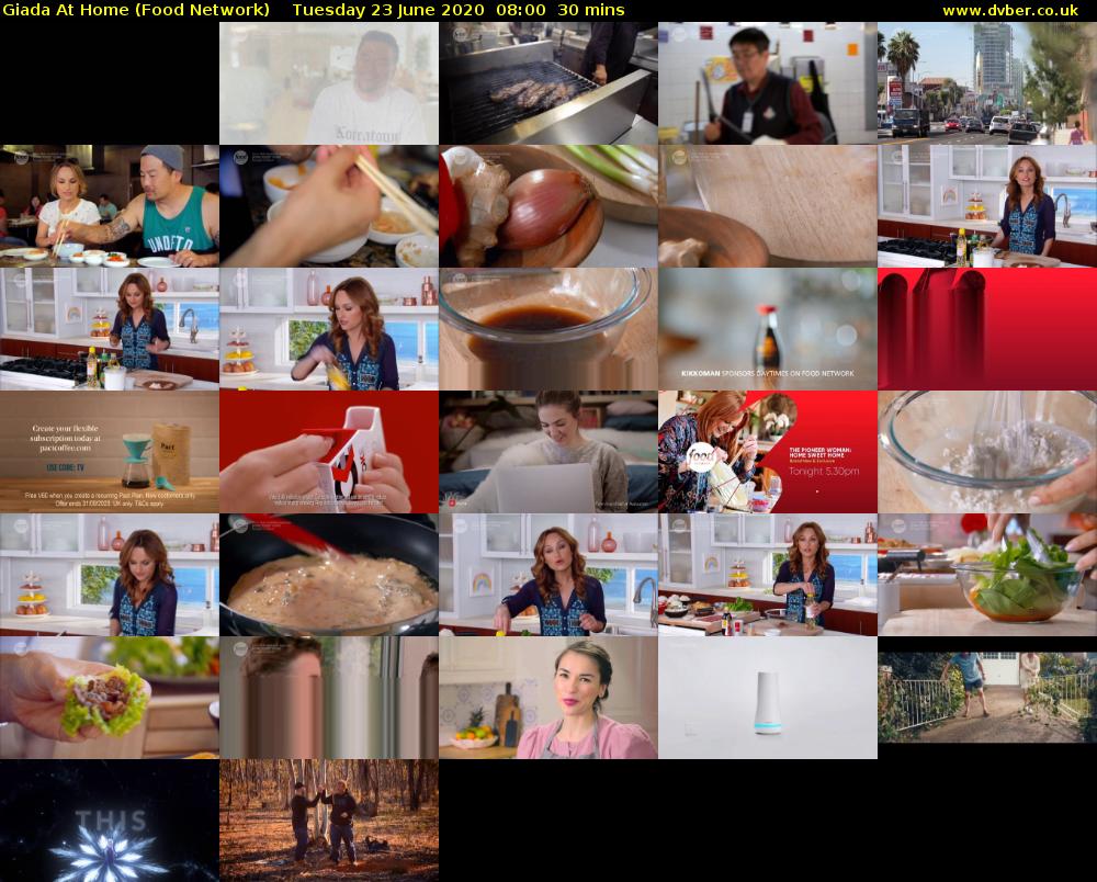 Giada at Home (Food Network) Tuesday 23 June 2020 08:00 - 08:30