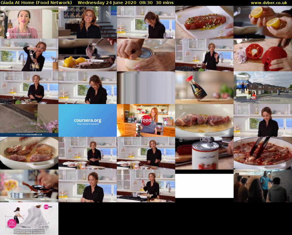Giada at Home (Food Network) Wednesday 24 June 2020 08:30 - 09:00