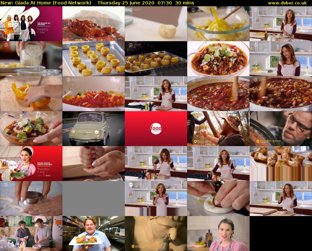 Giada at Home (Food Network) Thursday 25 June 2020 07:30 - 08:00