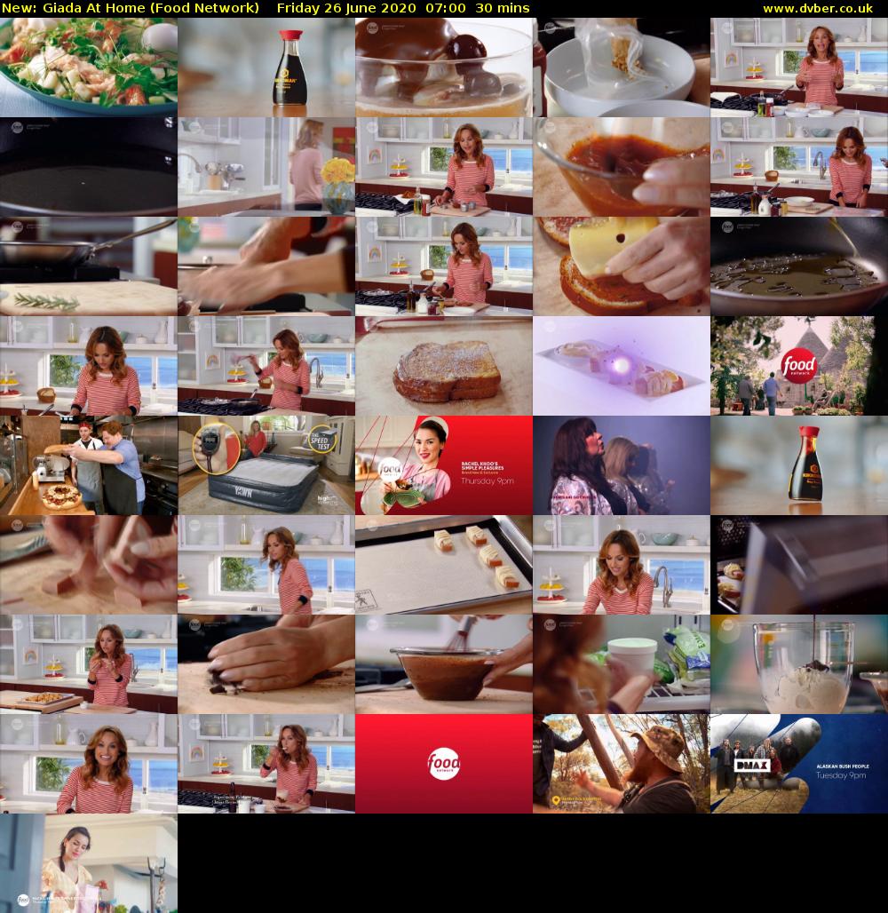 Giada at Home (Food Network) Friday 26 June 2020 07:00 - 07:30