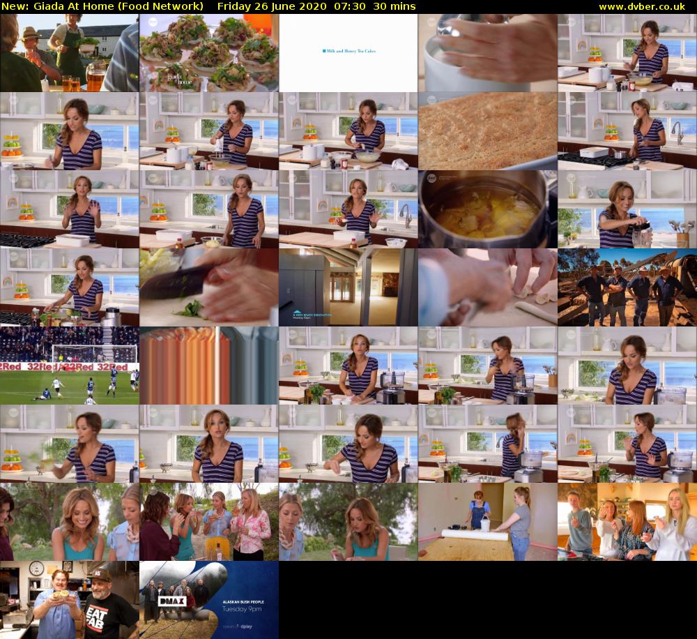 Giada at Home (Food Network) Friday 26 June 2020 07:30 - 08:00