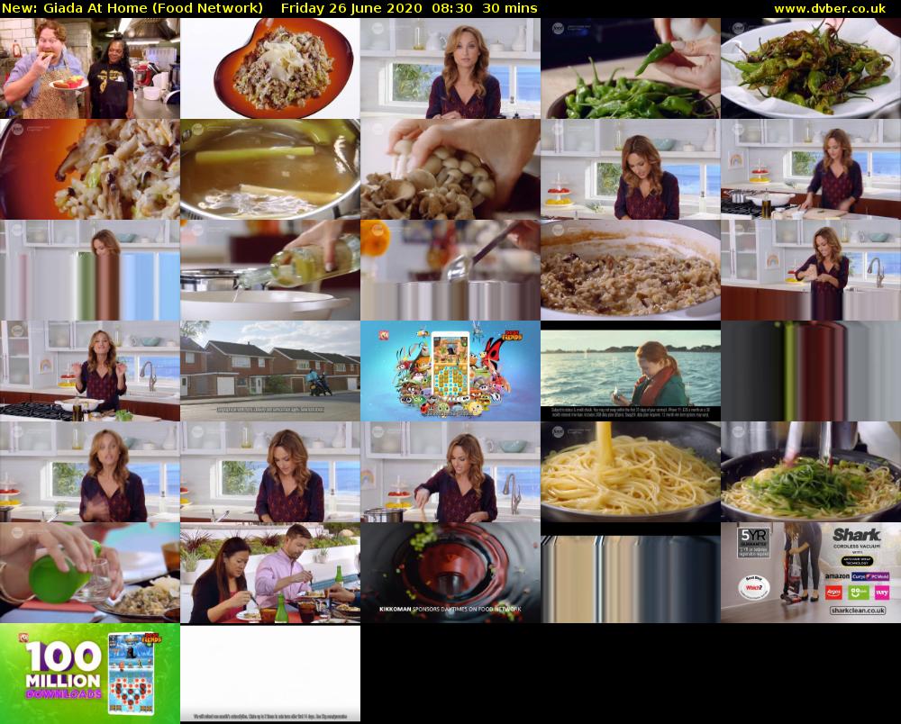 Giada at Home (Food Network) Friday 26 June 2020 08:30 - 09:00