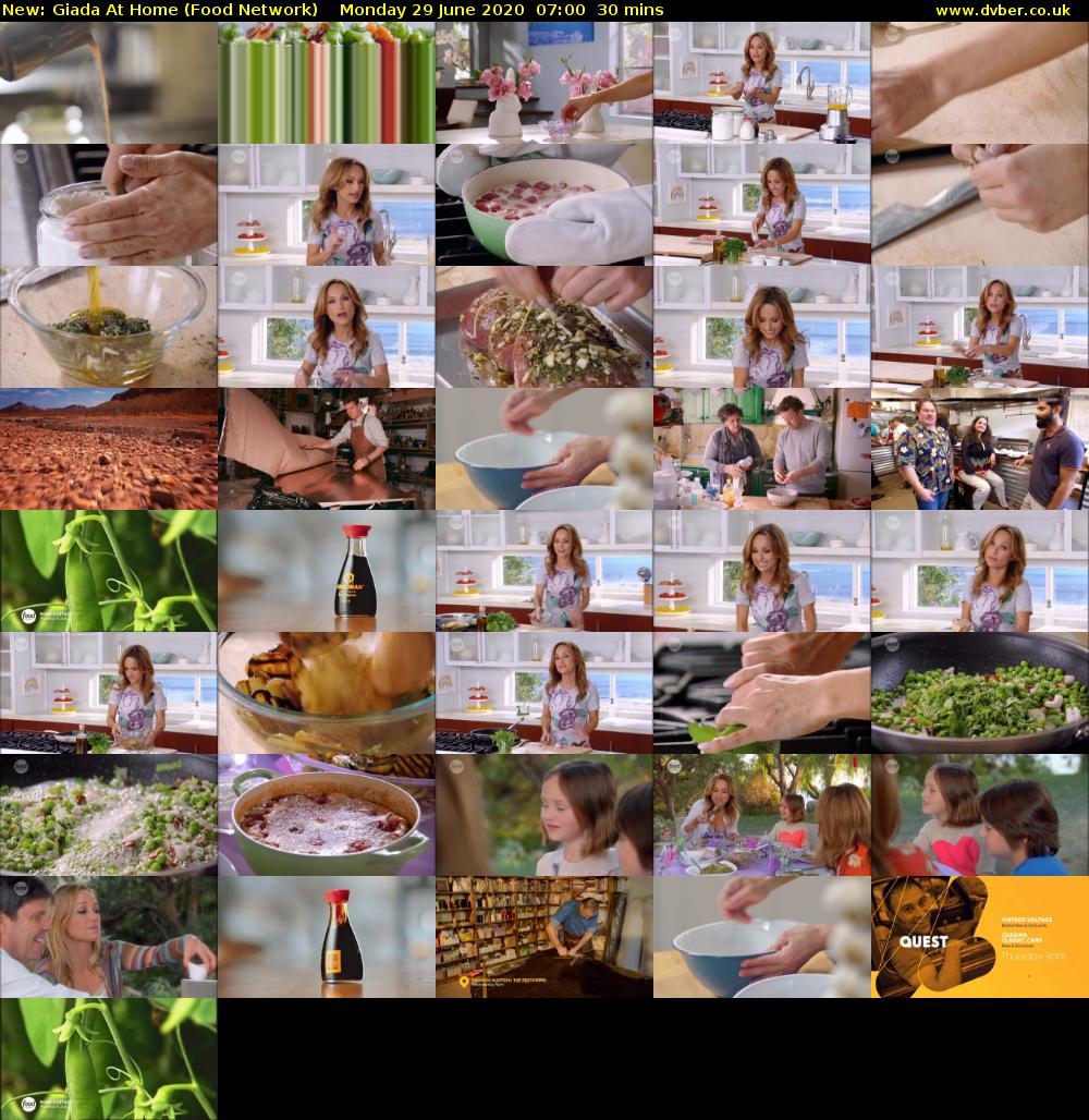 Giada at Home (Food Network) Monday 29 June 2020 07:00 - 07:30