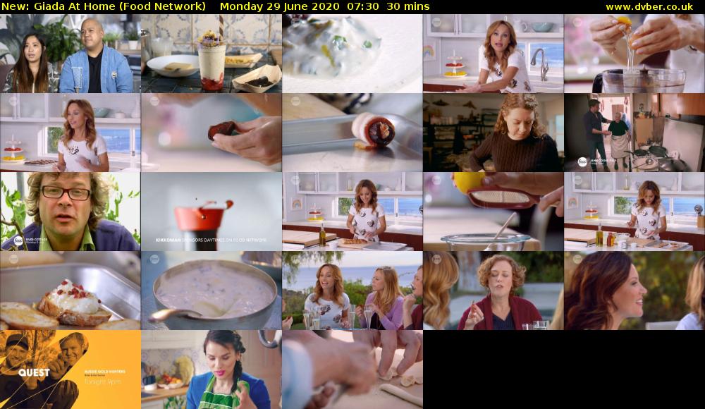 Giada at Home (Food Network) Monday 29 June 2020 07:30 - 08:00