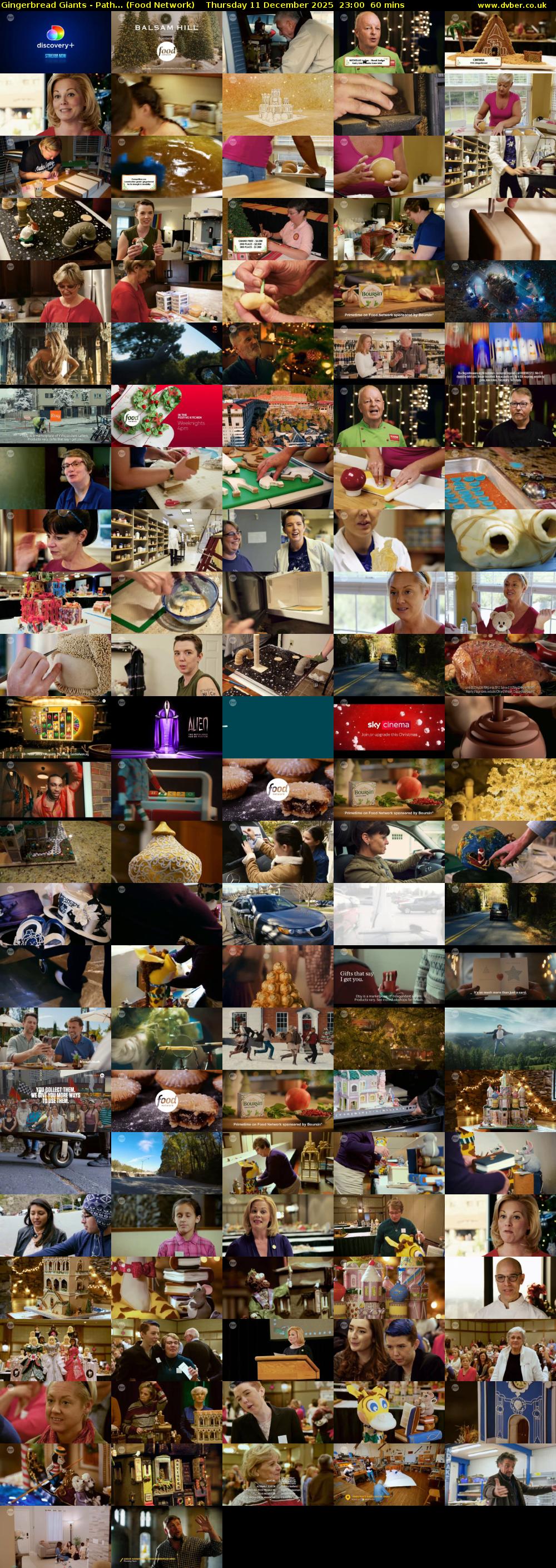 Gingerbread Giants - Path... (Food Network) Thursday 11 December 2025 23:00 - 00:00