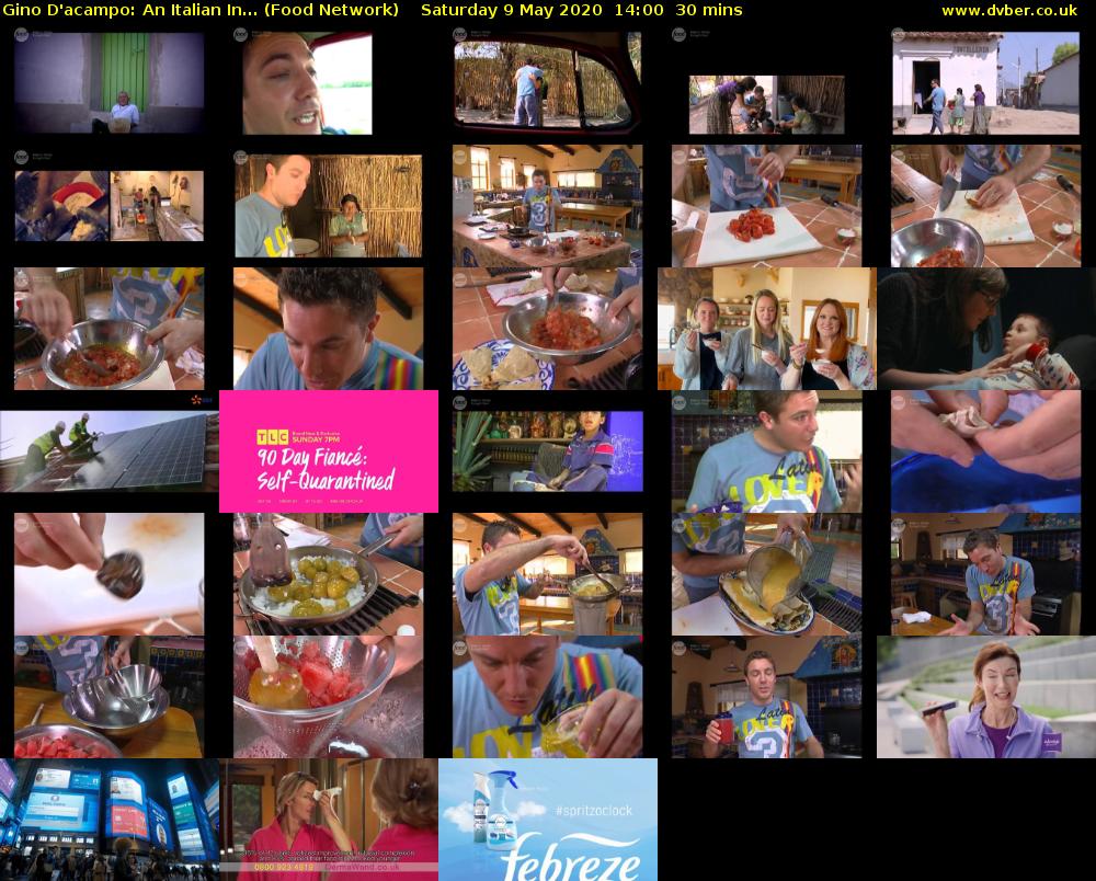 Gino D'acampo: An Italian In... (Food Network) Saturday 9 May 2020 14:00 - 14:30