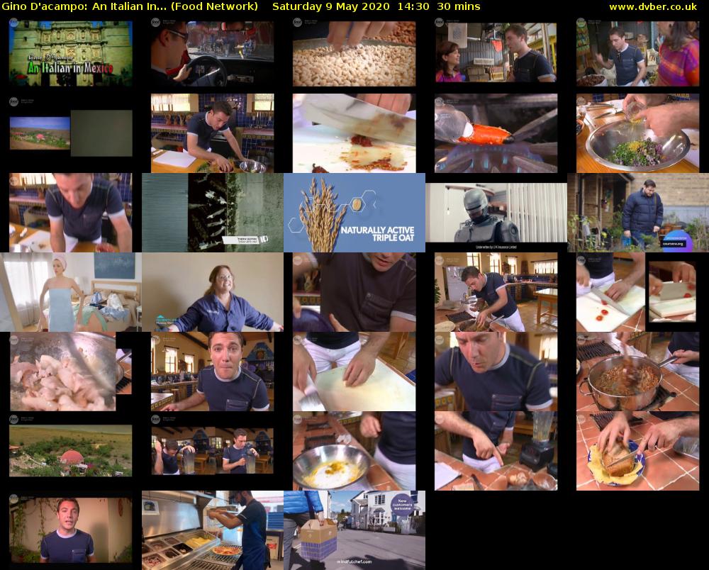 Gino D'acampo: An Italian In... (Food Network) Saturday 9 May 2020 14:30 - 15:00